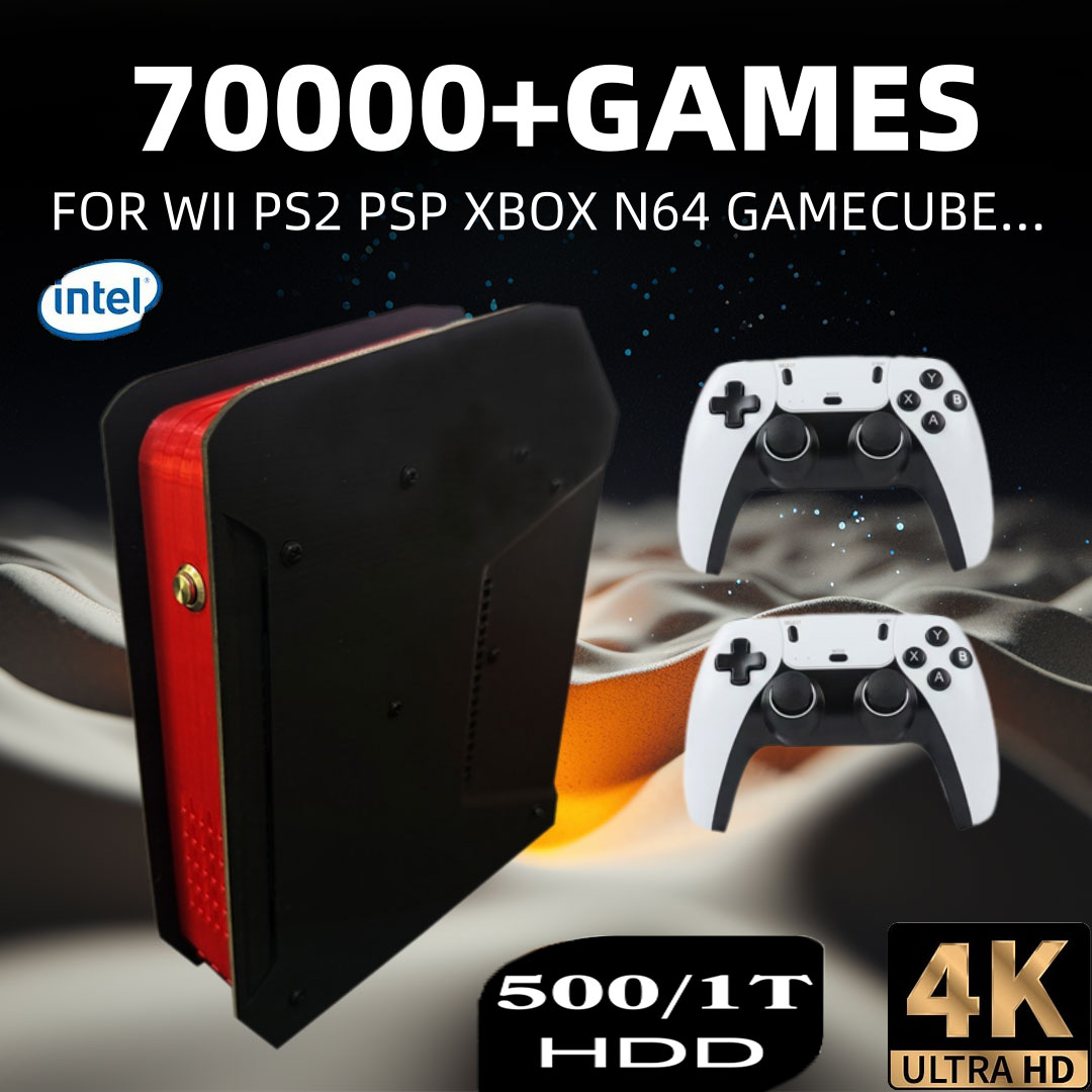 Gaming Console For Kids - X4 Retro คอนโซลวิดีโอเกม 1T Dual-ระบบและ I3-3110M