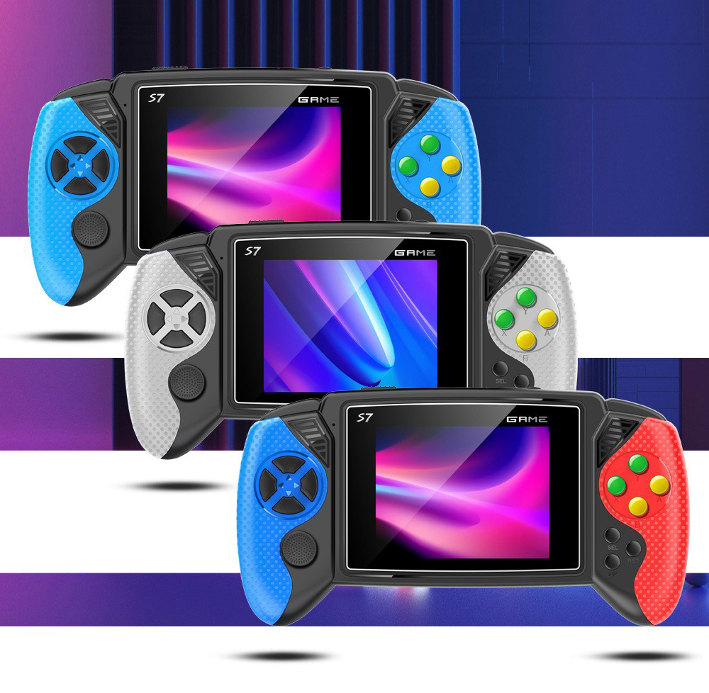 Gaming Console For Kids - เครื่องเล่นเกมพกพา S7 Retro หน้าจอ LCD 3.5