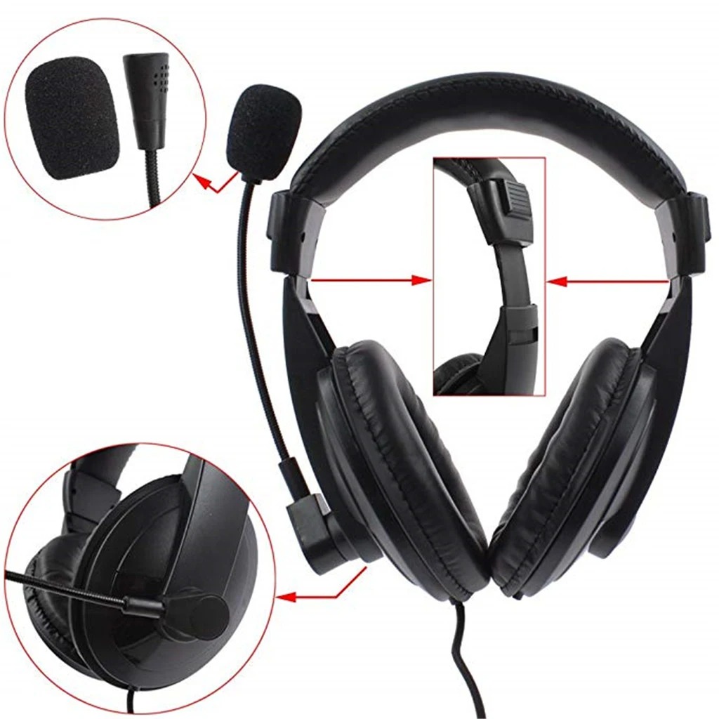 Headset Gaming Console - หูฟังสำหรับเล่นเกม Baofeng หูฟังมีไมโครโฟนตัดเสียงรบกวนแบบมืออาชีพหูฟังหูฟังมีสายเล่นเกม2Pin