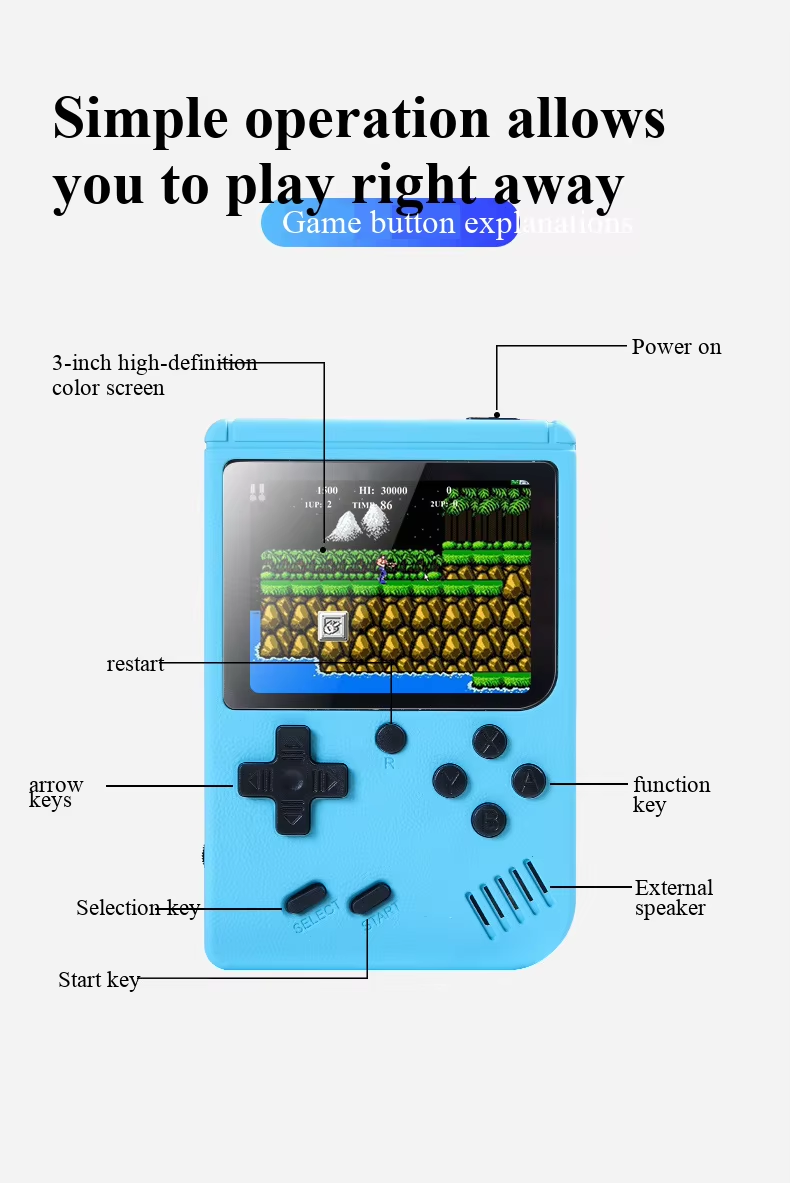 เครื่องเล่นเกมพกพา 400 in 1 มิ - Gaming Console For Kids บทวิจารณ์และราคา