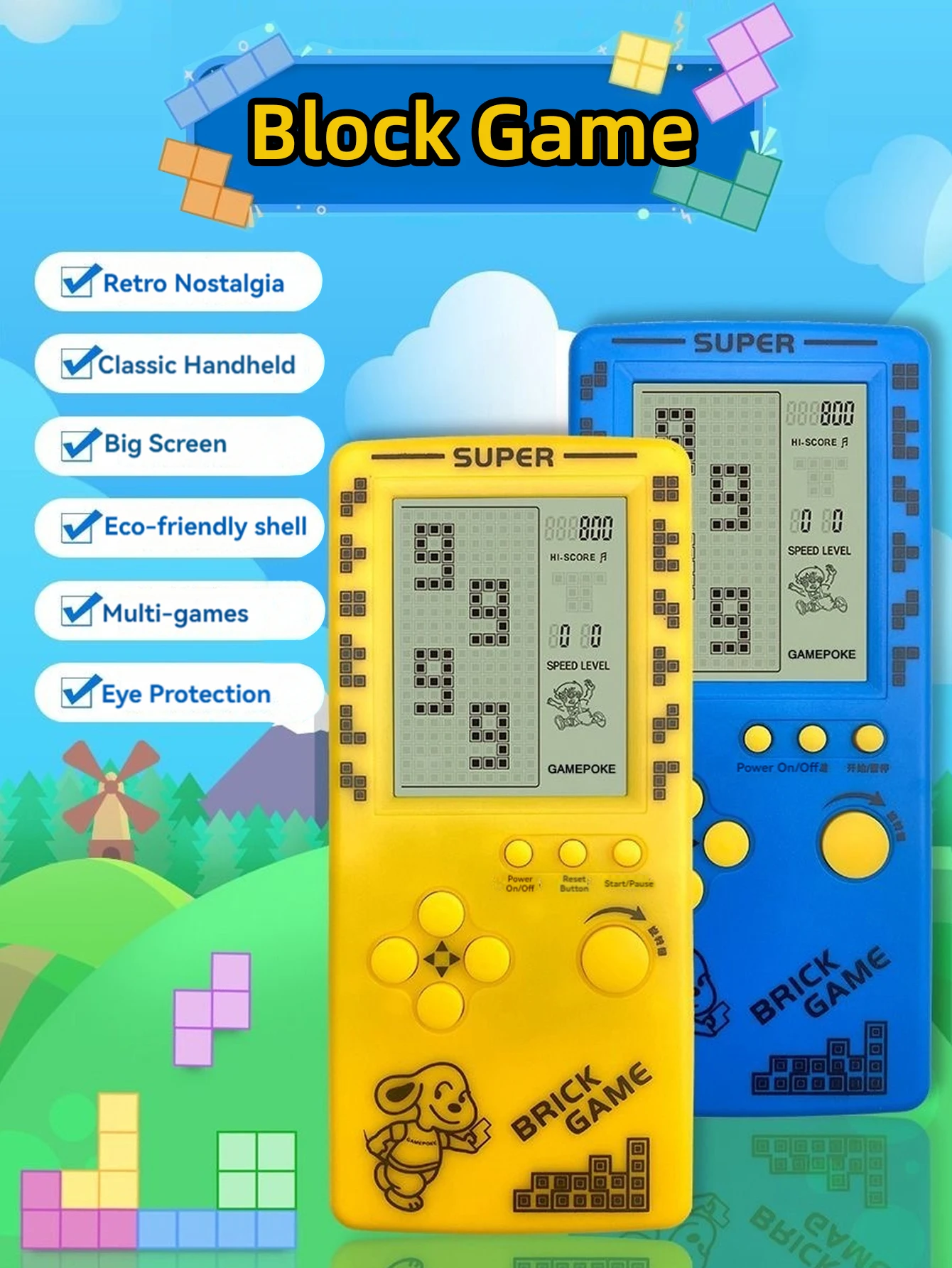 เครื่องเล่นเกมพกพาแบบคลาสสิกย้ - Gaming Console For Kids บทวิจารณ์และราคา